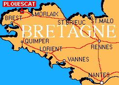 Carte de la Bretagne